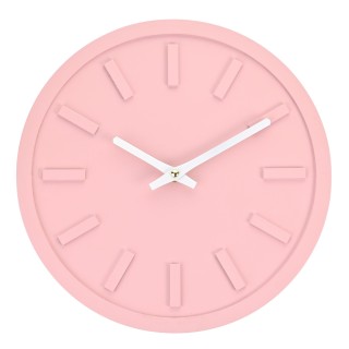 ساعة حائط بسيطة بفاصل زمني 30 سم - وردي