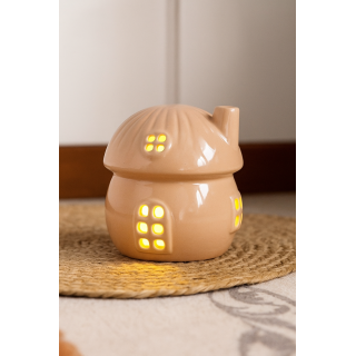  منزل فطر مضيء من البورسلان الوردي