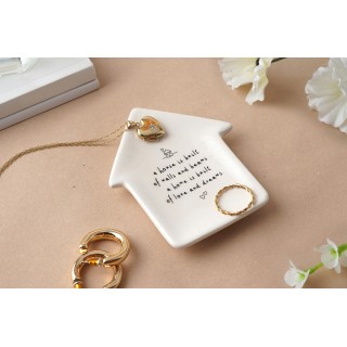  طبق خواتم على شكل منزل