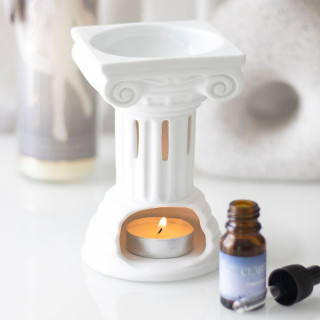 Greek Column Ceramic Oil Burner and Wax Warmer