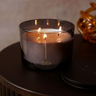 Essence of Time 3 Wick Candle (Cherry, Tobacco & Oudh) - 397g