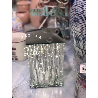 حامل إضاءة LED زجاجي 15 سم
